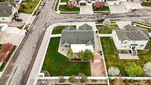 Drone / aerial view with a residential view