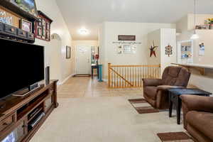 Great room, entry, and stairs
