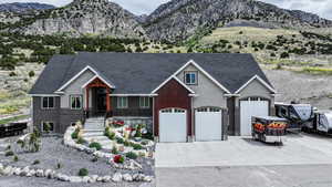 View of mountain backdrop