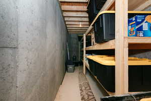 View of storage area