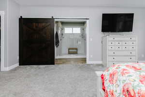 Barndoor Entrance to Master Bath
