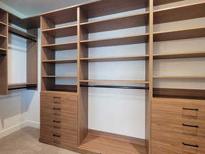 View of spacious closet