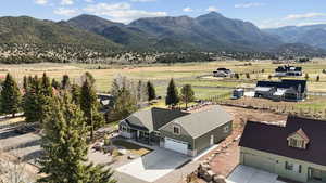 Mountain view featuring a rural view