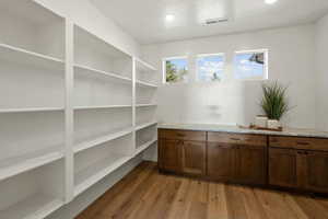 Pantry featuring visible vents