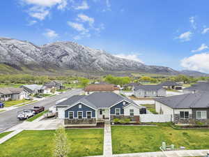 View of mountain feature with a residential view