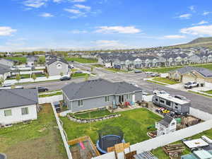 Aerial view featuring a residential view