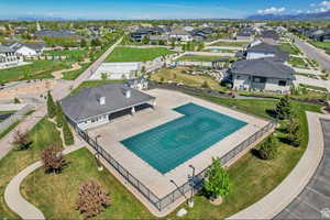 Aerial view featuring a residential view