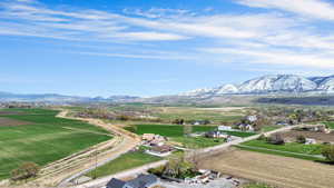Exterior space with a mountain view and a rural view