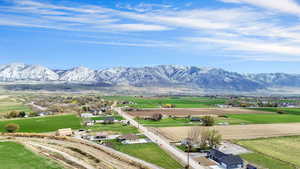 View of mountain feature with a rural view