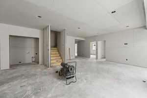 Basement with stairway