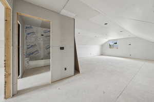 Bonus room with vaulted ceiling
