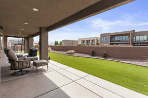 View of patio / terrace featuring a fenced backyard