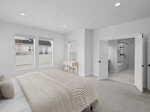 Another view of the primary suite and en-suite bath