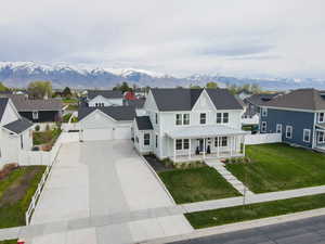 Front drone view
