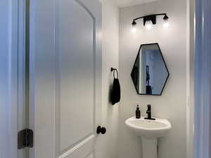 Bathroom featuring a sink