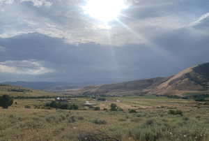 View of mountain feature featuring a rural view