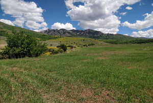 Mountain view featuring a rural view