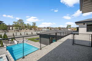 2nd level view off large outdoor living area