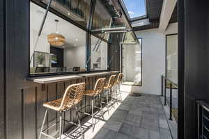 Exterior hang out/food bar area
