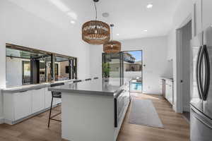 Exterior Outdoor Living area w full kitchen,laundry,bathroom,w/d and large open family/friends room