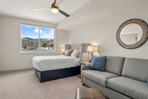 Bedroom 2 with mountain views