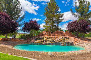 View of pool