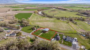 Drone / aerial view with a rural view