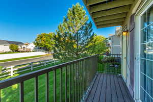 Balcony with a residential view