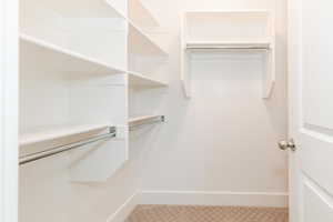View of spacious closet