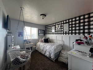 Bedroom featuring carpet floors
