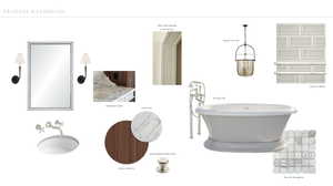Primary bathroom design board