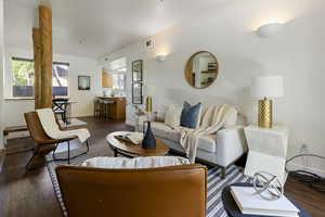 Living area with healthy amount of natural light,