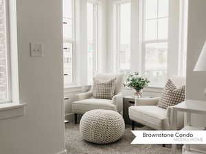 Living area featuring plenty of natural light