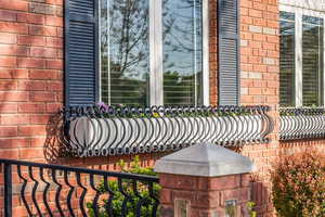 Details with brick siding