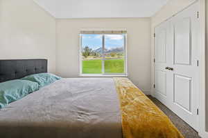 Bedroom 2 with views of the mountains