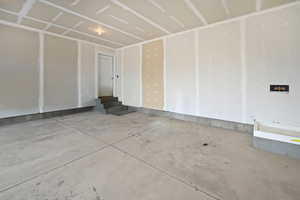 Garage View with shower.