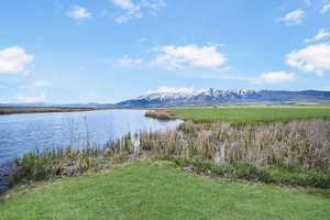 Water and Mountain View from the Cutler boat launch and picnic area