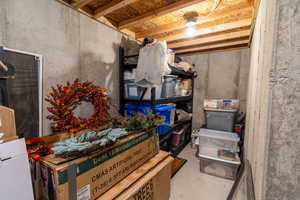 View of storage area