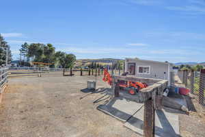 Tack House and hitching post