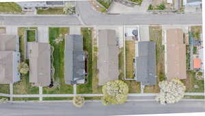 Aerial view featuring a residential view