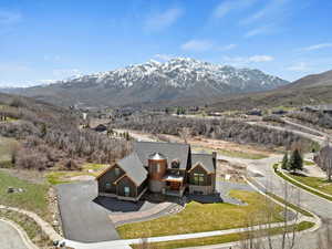 Exterior space with a mountain view