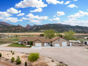 View of mountain feature with a rural view