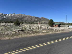 Mountain view with a rural view