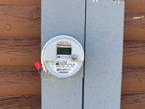 Exterior details featuring electric meter