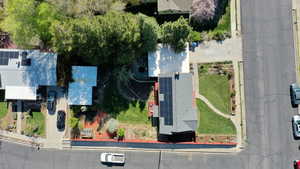 Birds eye view of property