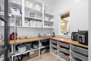 View of storage area