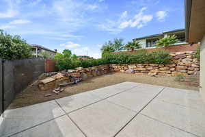 View of patio / terrace featuring fence