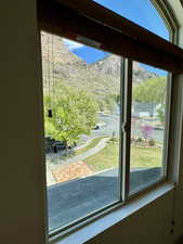 View from bedroom 2 Interior details with a mountain view