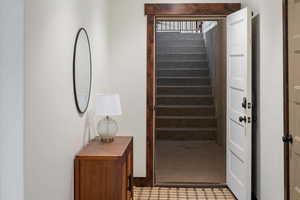 Basement entrance from garage