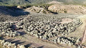 Aerial view of sparsely populated area